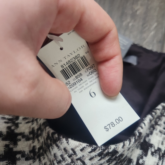 Ann Taylor Loft Wool Blend Printed Skirt 6 - Picture 3 of 10